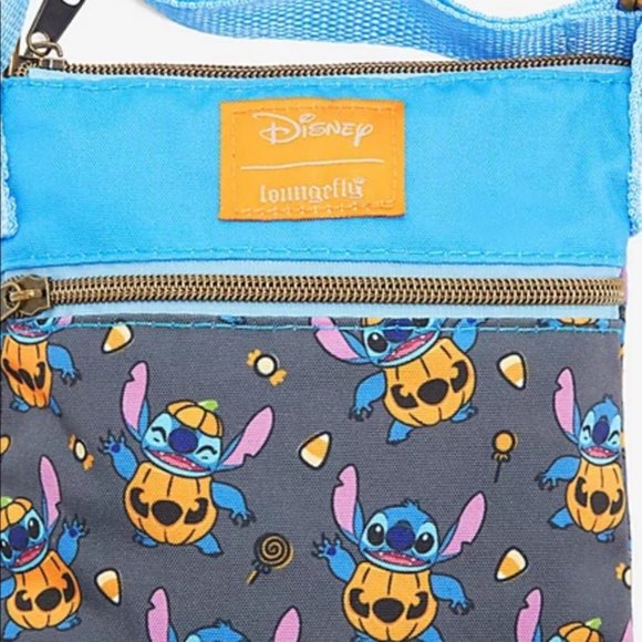 NWT Loungefly Pumpkin Disney Stitch 